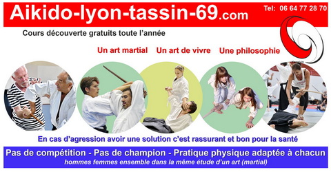   Cours découverte carte d'invitation adultes du dojo aïkido Tassin 69