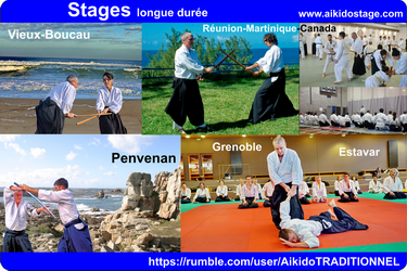  Le calendrier des stages aïkido traditionnel avec Alain Peyrache sensei  